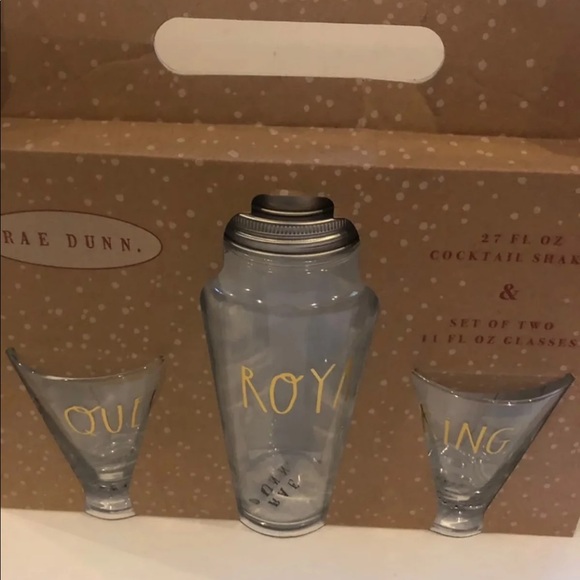 Rae Dunn Dining Rae Dunn Cocktail Shaker Set Royal King Queen